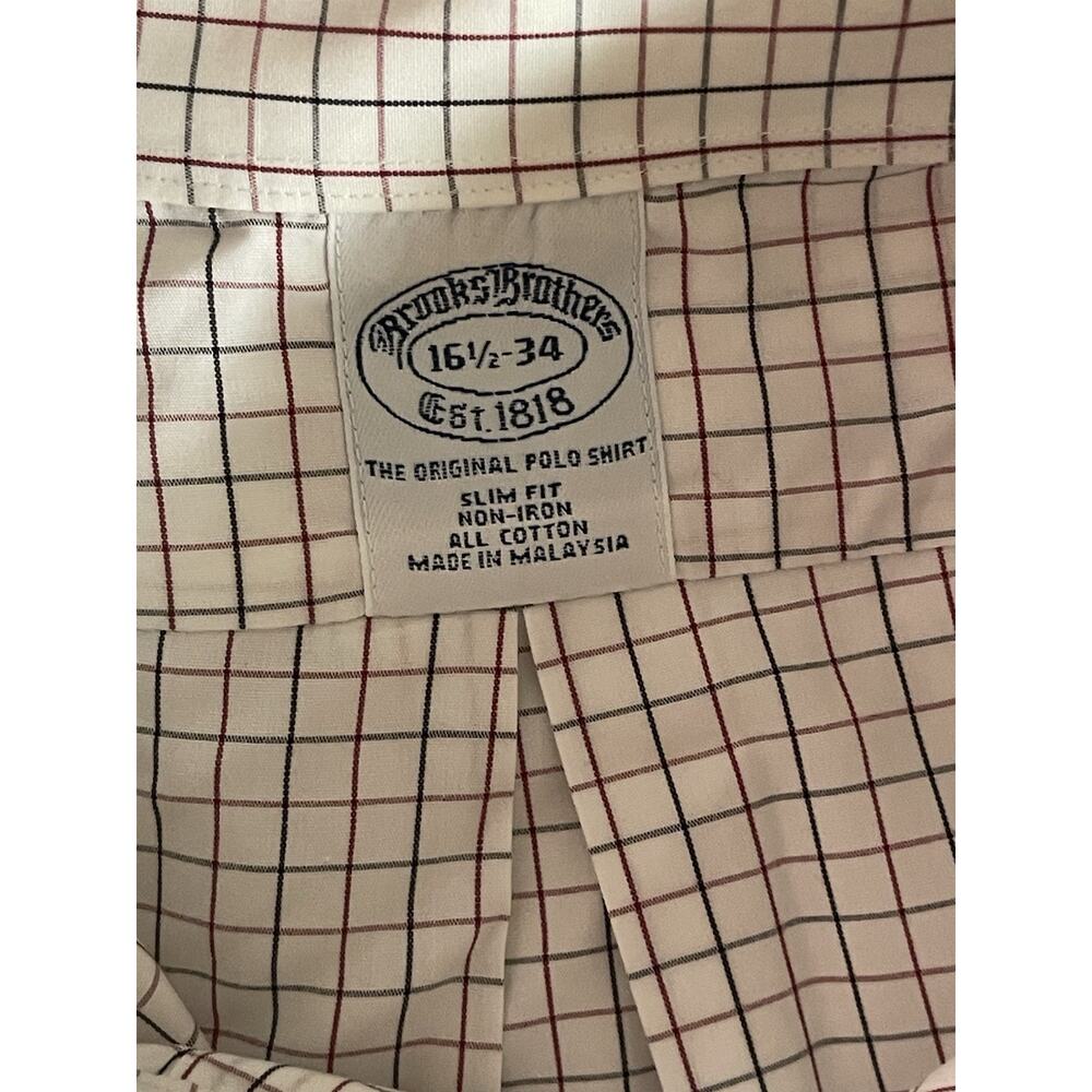 Brooks Brothers Original Polo Slim Fit Non Iron All Cotton Button Down 16.5-34
